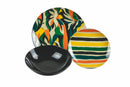 Servizio Piatti 18 Pezzi in Porcellana e Gres Multicolor Villa d'Este Home Tivoli Guarana