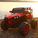 Macchina Elettrica per Bambini 2 Posti 12V Kidfun Fuoristrada 4x4 Rosso