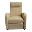Poltrona Relax Reclinabile Manuale in Tessuto Marta Sabbia