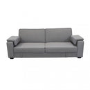 Divano Letto Darell 228x85x89 cm in Tessuto Grigio chiaro