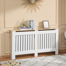 Copritermosifone 152x19x83 cm in MDF e Legno Truciolare Bianco