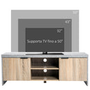 Mobile TV Moderno 120x40x44 cm in Truciolare Grigio