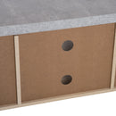 Mobile TV Moderno 120x40x44 cm in Truciolare Grigio