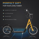 Monopattino per Bambini Ruote da 16 in Metallo Giallo