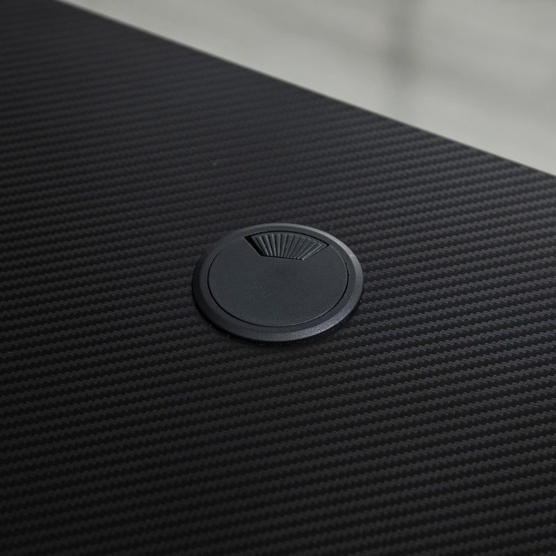 Scrivania da Gaming 120x60x74,5 cm in Truciolare e Acciaio Nero