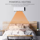 Stufa Elettrica da Parete 56x18,5x11,5 cm con Telecomando Bianco