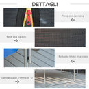 Trampolino Tappeto Elastico Ø370x275 cm in Acciaio con Rete e Bordo Imbottito Blu e Nero