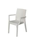 Sedia da Giardino 55x54x85 cm in Resina Bianca