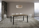  Tavolo Allungabile 160-420x90x77 cm Everyday Premium Tortora Gambe Antracite