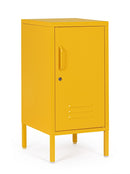 Comodino 1 Anta 40x35x76 cm Cambridge in Acciaio Giallo