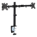 Doppio Supporto Monitor 13"-32" per Scrivania in Acciaio Nero