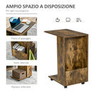Tavolino da Salotto 60x40x70 cm in Legno Truciolare Marrone