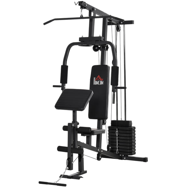 online Multifunktions-Fitnessstation 148 x 108 x 207 cm in Black Steel
