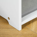 Set Tavolino con 2 Sedie per Bambini in MDF Bianco e Grigio