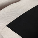 Poltrona 90x72x91 cm in Tessuto Effetto Lino Beige