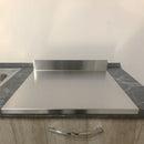 Tagliere Spianatoia per Alimenti Professionale con Alzatina 60x50 AISI 304 