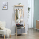 Appendiabiti per Ingresso 55x37x173 cm in Legno Naturale