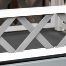 Cuccia per Gatti 77x50x73 cm con Terrazza e Scaletta Grigia