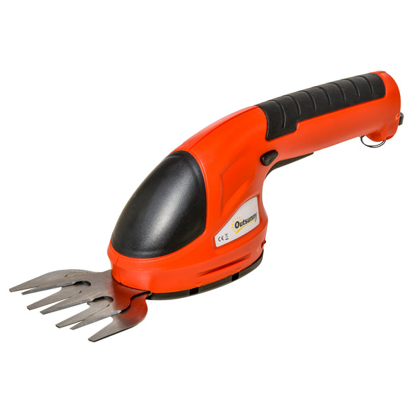 sconto Astschere 2 in 1 Rasentrimmer und Freischneider mit wiederaufladbarem Akku Rot