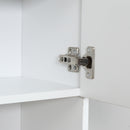 Mobile da Cucina Credenza 80x40x180 cm in Legno Bianco