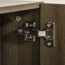 Mobile Credenza 2 Cassetti 1 Anta 80x41,5x58 cm in Legno e Metallo