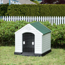 Cuccia per Cani Taglia Media 78x87x81 cm in Plastica Bianco