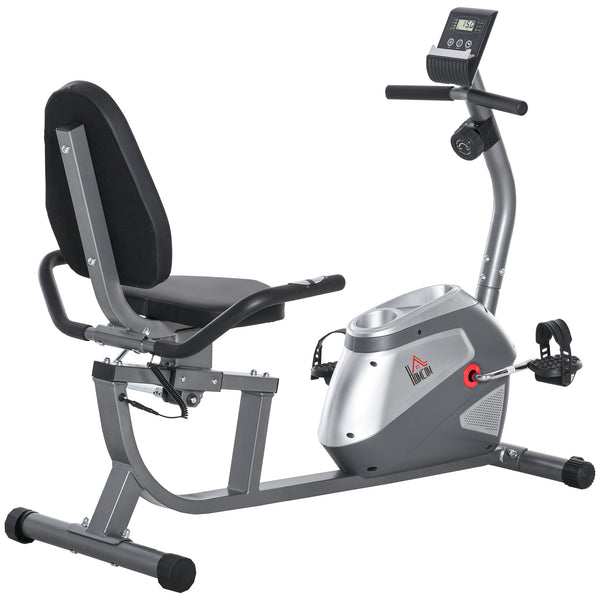 online Horizontaler Heimtrainer 121,5-136x62,5x98 cm in Stahl und grauem ABS