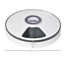 Distributore Automatico Cibo Cani e gatti Ø30,5x7,2 cm a Batteria con Timer e Display