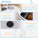 Distributore Automatico Cibo Cani e gatti Ø30,5x7,2 cm a Batteria con Timer e Display