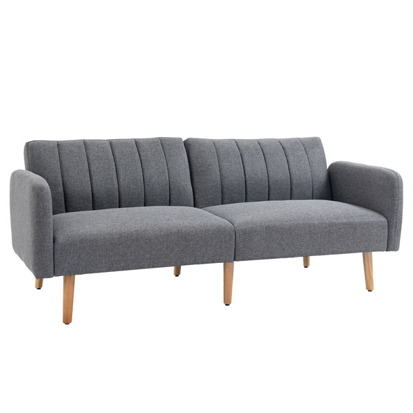 prezzo Schlafsofa 2 Sitze 173 x 75 x 73 cm in grauem Stoff