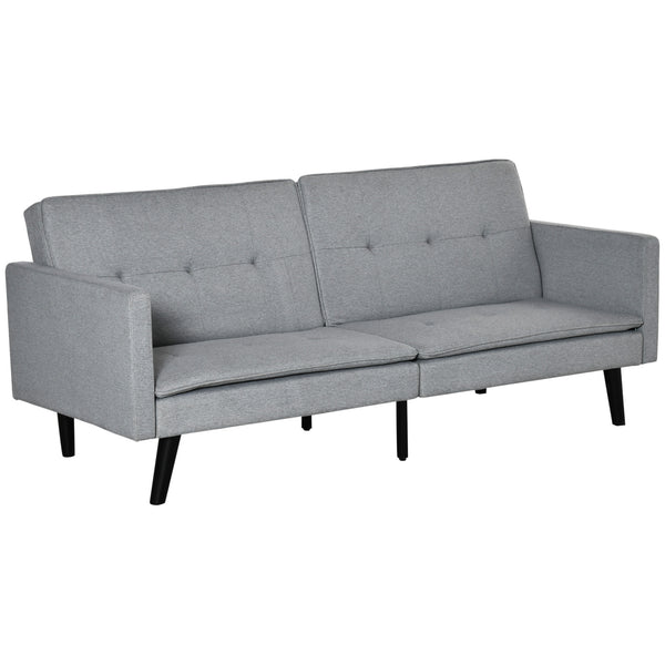Schlafsofa 2 Sitze 198 x 81 x 81 cm in grauem Stoff acquista