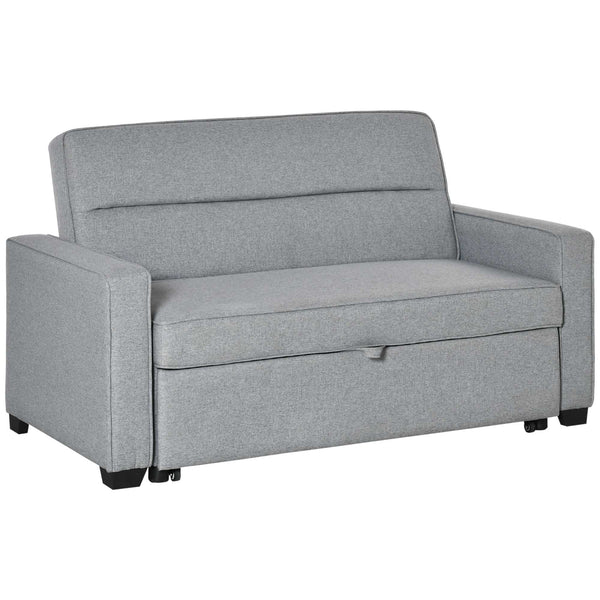 sconto 2-Sitzer Schlafsofa 154 x 87 x 89 cm in grauem Stoff