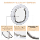 Gattaiola Ø30x4P cm per Vetro Rete e Porta Bianca