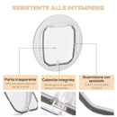 Gattaiola Ø44x4P cm per Vetro Rete e Porta Bianca