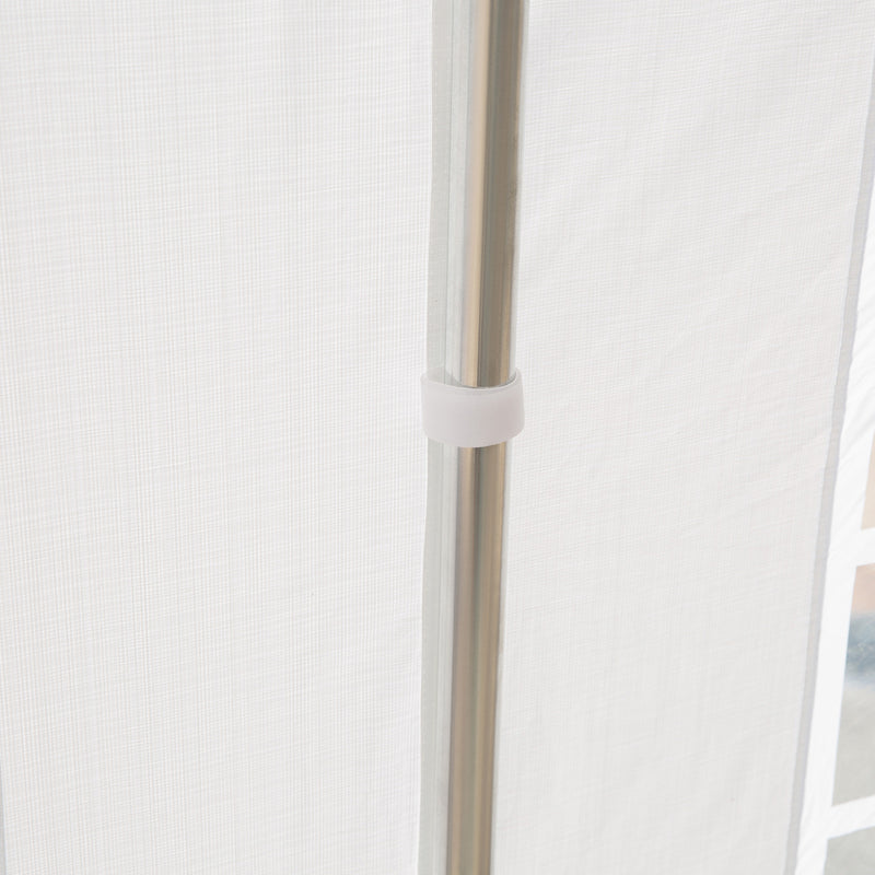 Tendostruttura 9,75x4,85m con Pareti Rimobivili in Acciaio e Poliestere Bianca