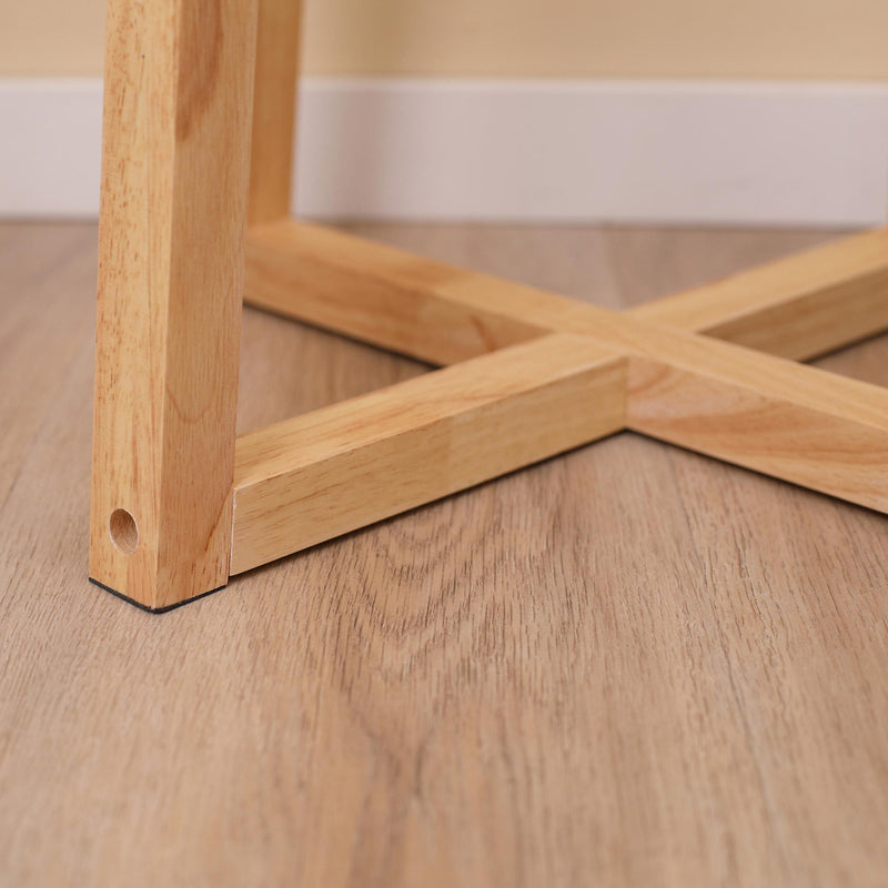 Lampada da Terra Ø44x149 cm E27 Paralume in Tessuto Bianco