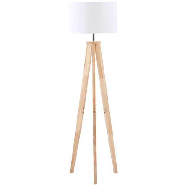 online Stehlampe 45x45x147 cm E27 Lampenschirm aus weißem Stoff