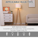 Lampada da Terra 45x45x147 cm E27 Paralume in Tessuto Bianco