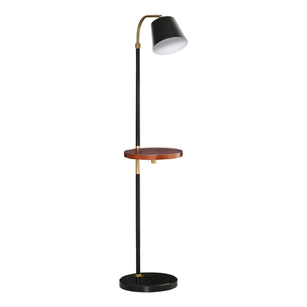 Stehlampe 43x29x160 cm E27 mit Ablage in Schwarz und Gold acquista