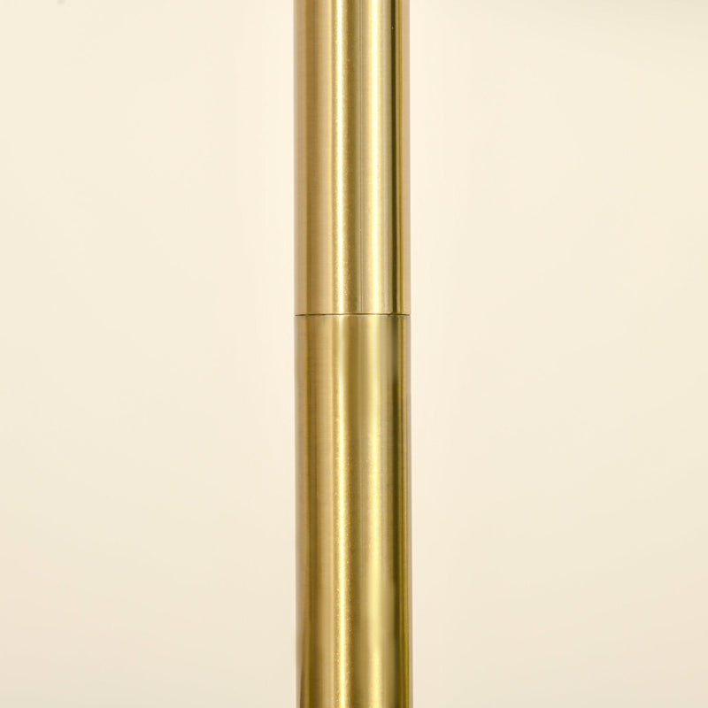 Lampada da Terra 31x26x153 cm E27 Paralume Regolabile 350° Oro