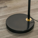 Lampada da Terra 50x30x165 cm E27 con Ripiano Nero e Oro