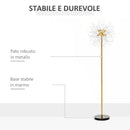 Lampada da Terra Ø40x160 cm Attacco G9 Oro e Nero