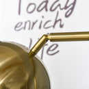 Lampada da Terra 38x26x165 cm E27 Paralume Regolabile Oro