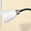 Lampada da Terra 42x24x178 cm 2 Paralumi E14 E27 Nera