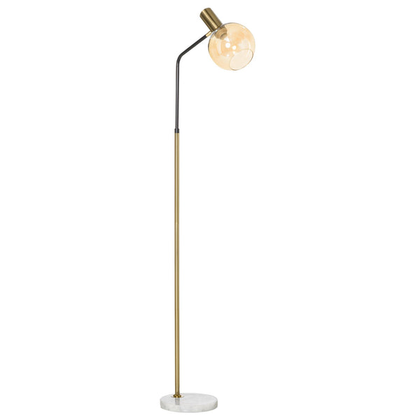 Stehlampe 50x25x160 cm E27 Lampenschirm aus schwarzem und goldenem Glas acquista