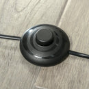 Lampada da Terra 50x25x160 cm E27 Paralume in Vetro Nero e Oro