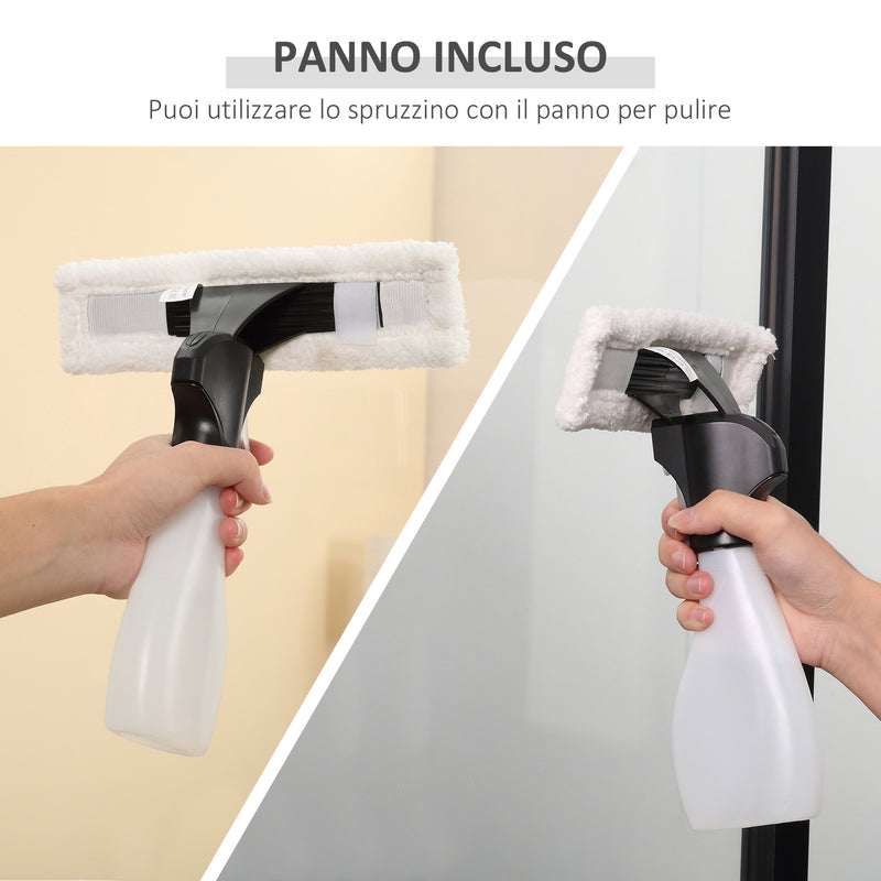 Lavavetri Aspiragocce a Batteria Ricaricabile con Spruzzino Giallo