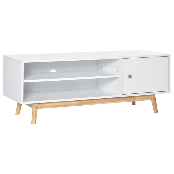 sconto TV-Schrank 120 x 39,5 x 44,5 cm für Fernseher bis 50 Zoll Weiß