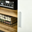 Mobile TV 140x40x41,5 cm per TV fino a 63 Quercia e Bianco