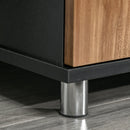 Mobile TV 105x40x55 cm per TV fino a 45 Nero e Marrone